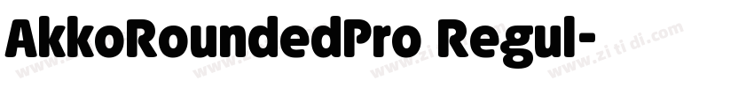 AkkoRoundedPro Regul字体转换